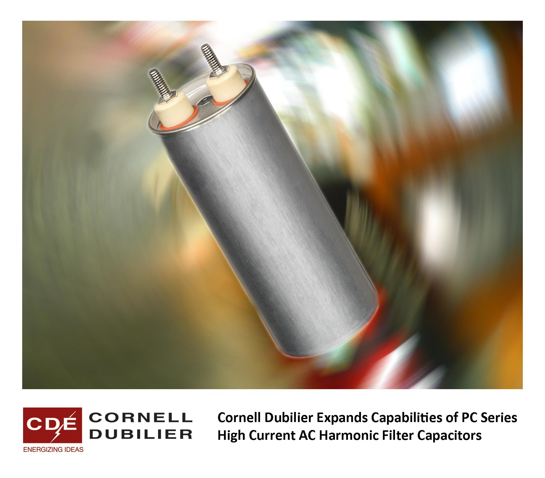 AC Harmonic Filter Capacitors Offer 85 Ampere RMS Ratings